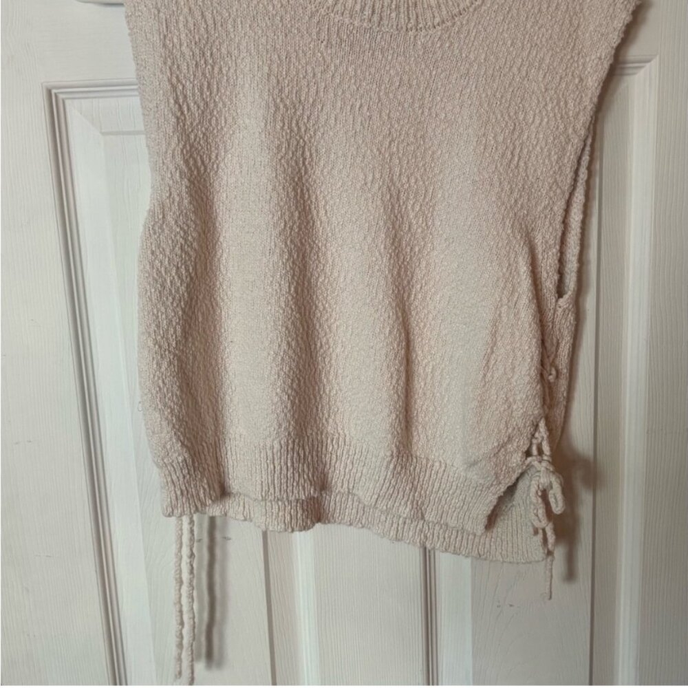 White Tie Up Sweater Vest - Originally 20.00